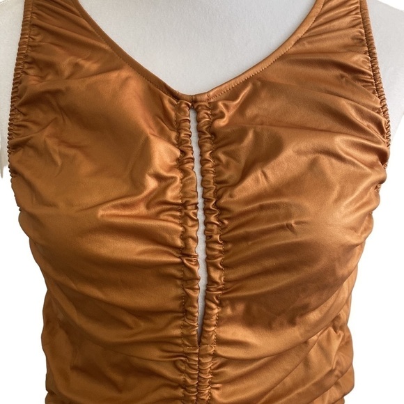 Free People Ride Along Ruched Crop Tank NWT - Picture 6 of 11